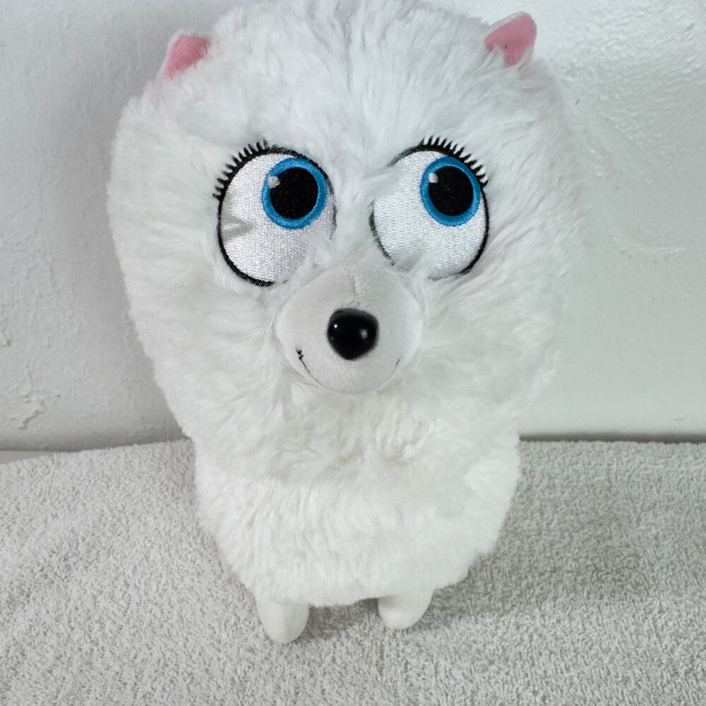 Ty Beanie Babies Secret Life of Pets Gidget Plush 9" White Dog Stuffed Animal